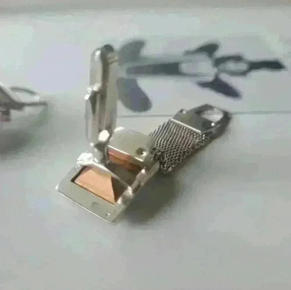 Vintage weber Austrian crystal cuff links and tie pin - Picture 7 of 7